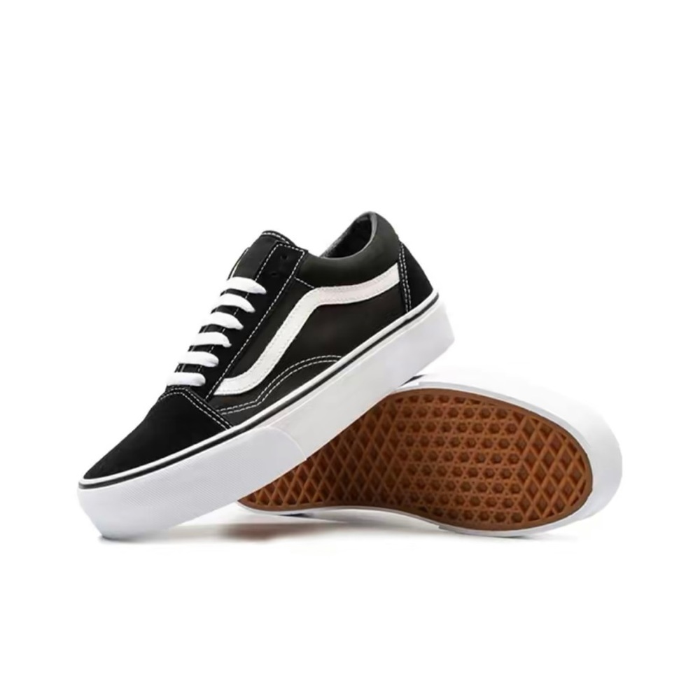 Vans Old Skool Platform Women's Black White VN0A3B3UY28 - Picture 6 of 8